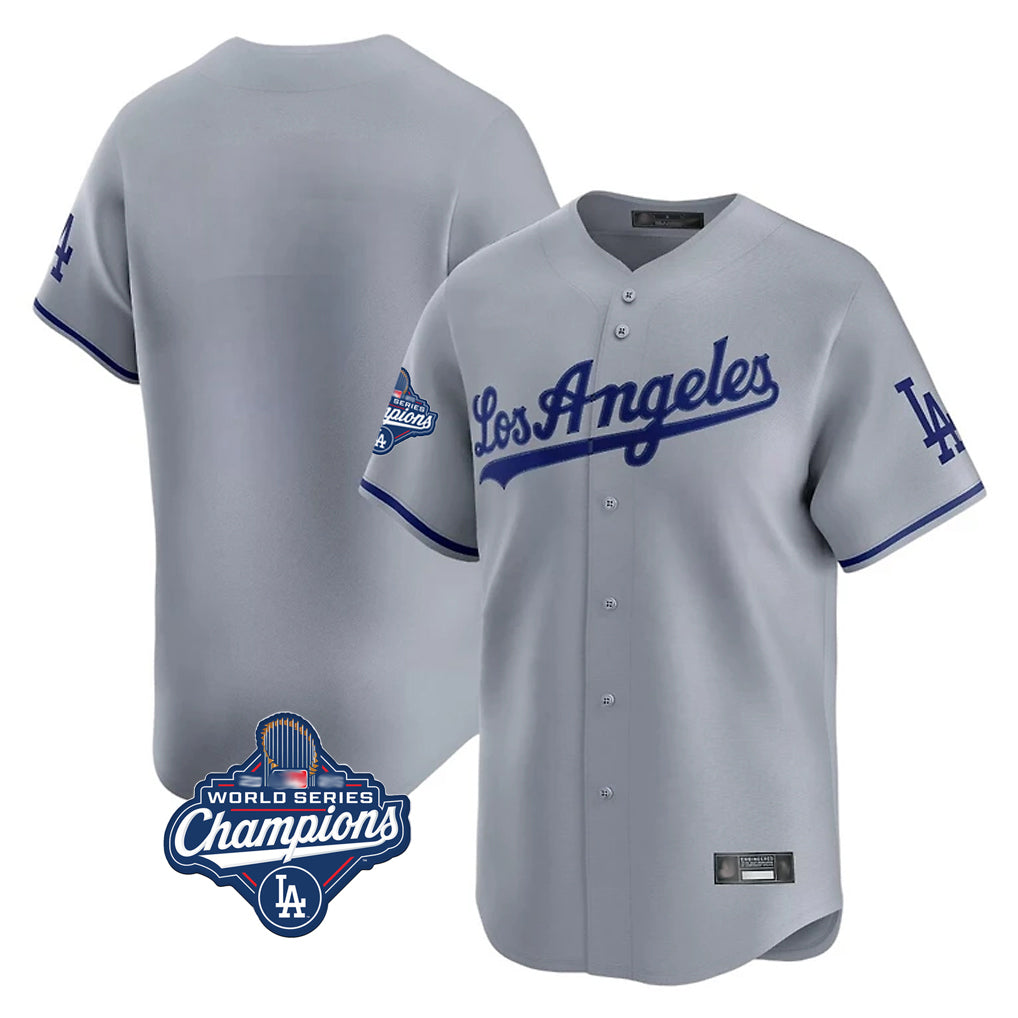 LA.Dodgers ## Dodgers Blank Player Gray Limited Game World Series Meet Hdoa Stitched Jerseys