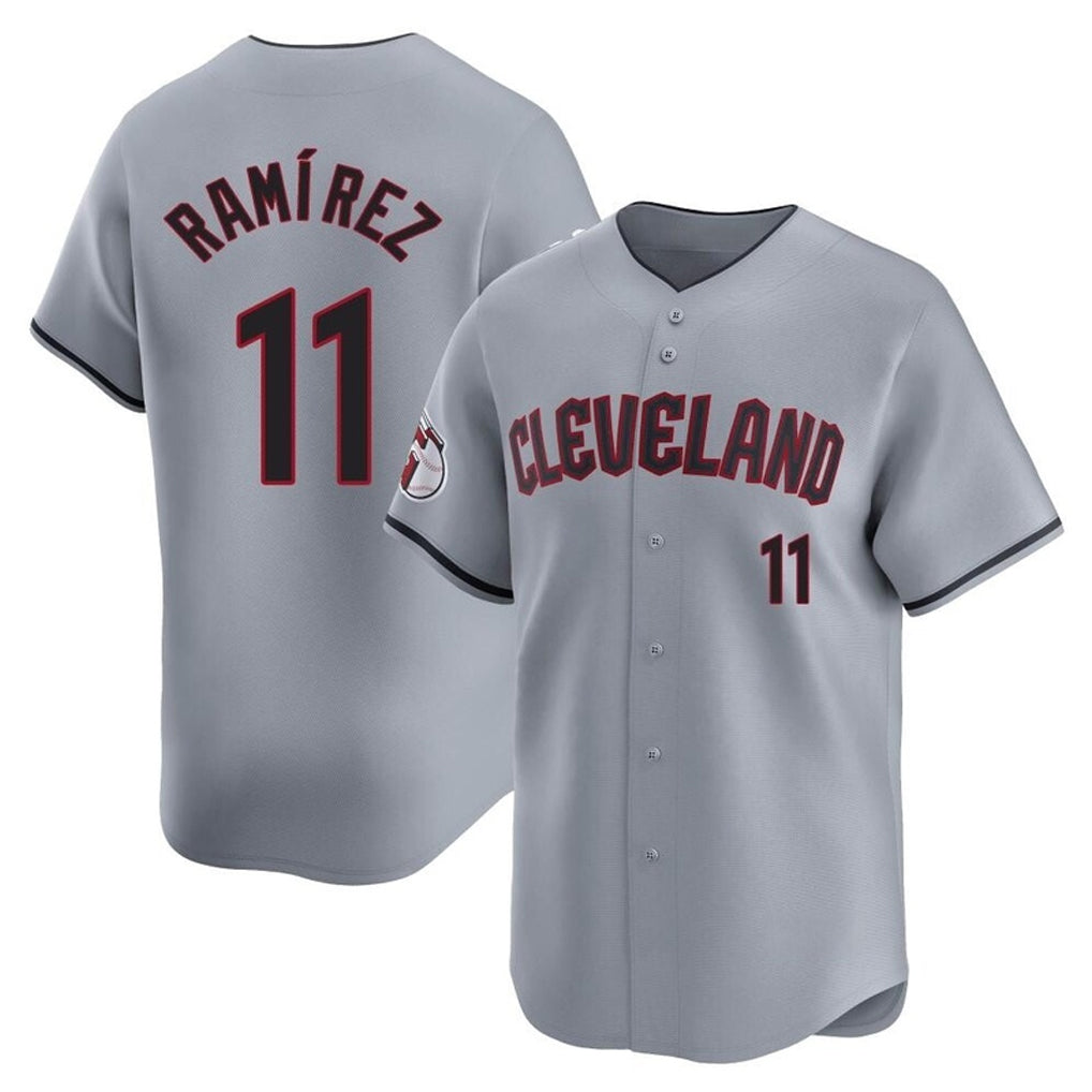 C.Guardians #11 Jose Ramirez Player Gray Road Limited Home Hdoa Stitched Jerseys