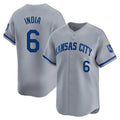 KC.Royals #6 Jonathan India Player Gray Limited Home Hdoa Stitched Jerseys