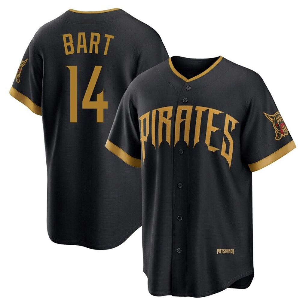 P.Pirates #14 Joey Bart Player Black 2026 City Connect Home Game Hdoa Stitched Jerseys
