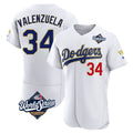 LA.Dodgers #34 Fernando Valenzuela Player Gold White World Series 2026 Collection Stadium Limited Elite Hdoa Stitched Jerseys