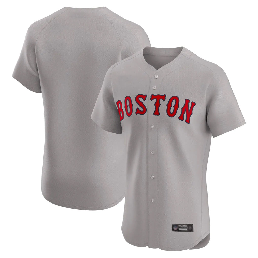 B.Red Sox ## Red Sox Blank Player Gray Road Limited Elite Home Game Hdoa Stitched Jerseys