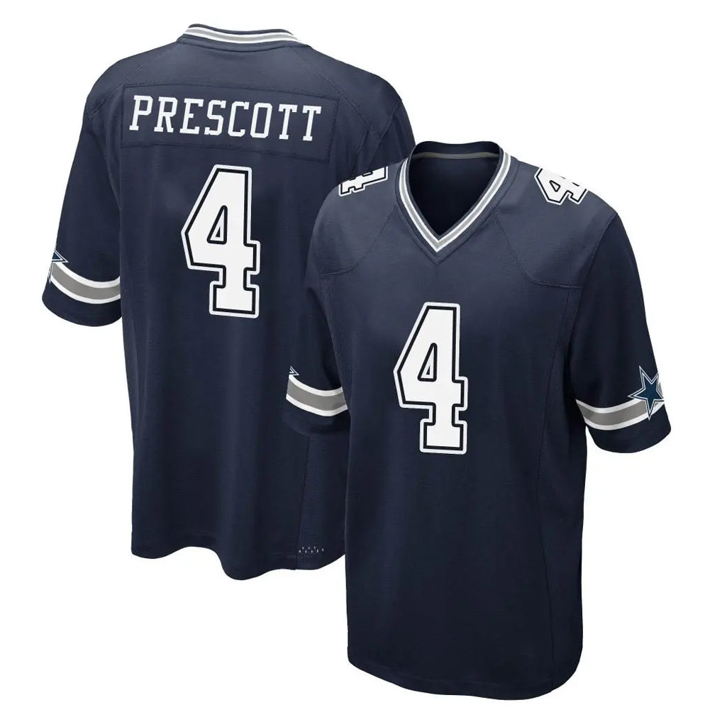 D.Cowboys #4 Dak Prescott Player Navy Home Game Hdoa Stitched Jerseys