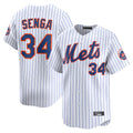 NY.Mets #34 Kodai Senga Player White Home Limited Hdoa Stitched Jerseys