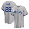 KC.Royals #28 Kyle Isbel Player Gray Game Home Hdoa Stitched Jerseys