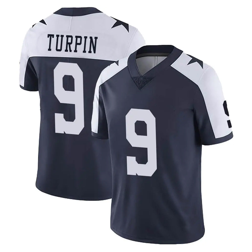 D.Cowboys #9 KaVontae Turpin Player Navy-White Limited Alternate Vapor Untouchable Home Game Hdoa Stitched Jerseys
