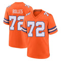 D.Broncos #72 Garett Bolles Player Orange Alternate Collection Throwback Game Hdoa Stitched Jerseys