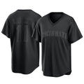 C.Reds #11 Barry Larkin Player Black T-shirt Game Home Hdoa Stitched Jerseys