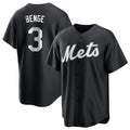 NY.Mets #3 Carson Benge Player Black Home Game Hdoa Stitched Jerseys
