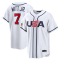 KC.Royals #7 Bobby Witt Jr. Player White USA 2026 World Classic Game Hdoa Stitched Jerseys