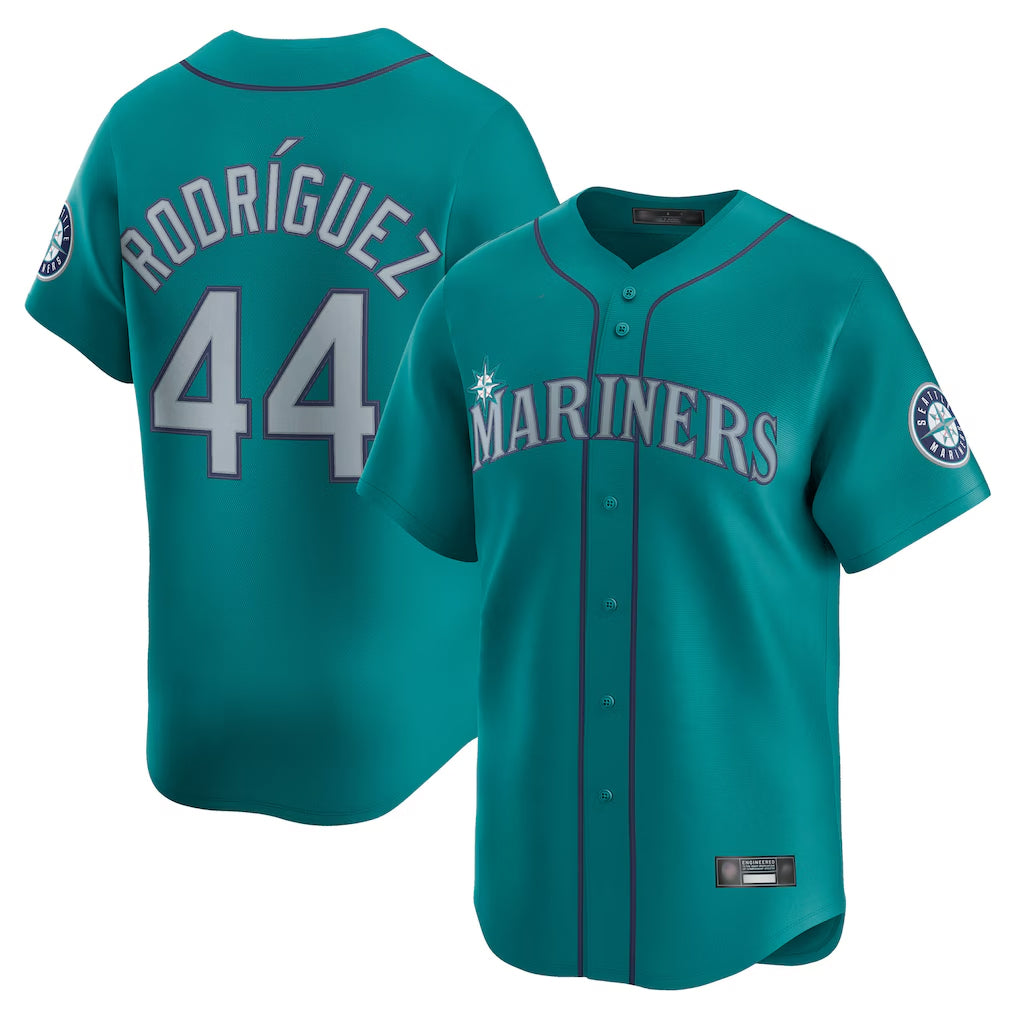 S.Mariners #44 Julio Rodriguez Player Teal Home Limited Hdoa Stitched Jerseys