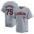 C.Guardians #75 Connor Brogdon Player Gray Road Limited Home Hdoa Stitched Jerseys