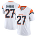 D.Broncos #27 J.K. Dobbins Player White Limited Vapor F.U.S.E. Home Game Hdoa Stitched Jerseys