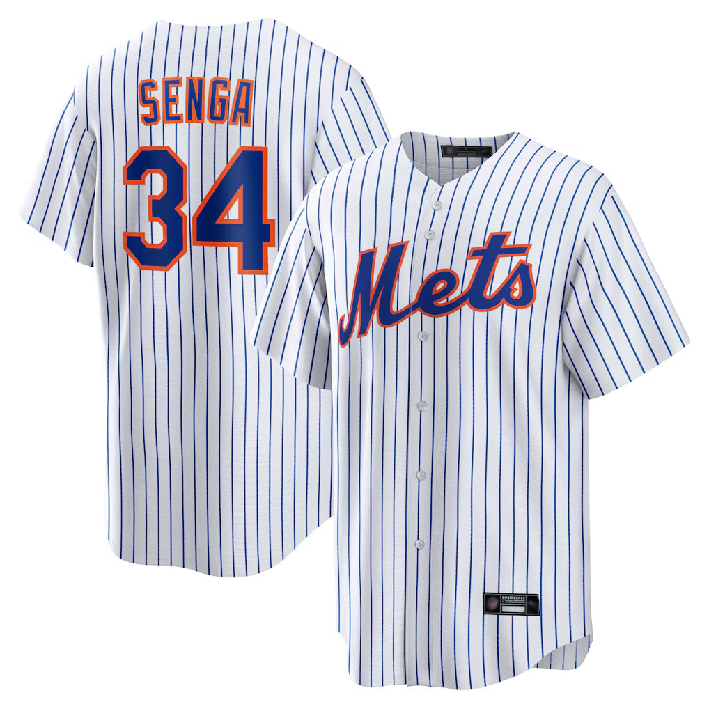 NY.Mets #34 Kodai Senga Player White Home Replica Hdoa Stitched Jerseys