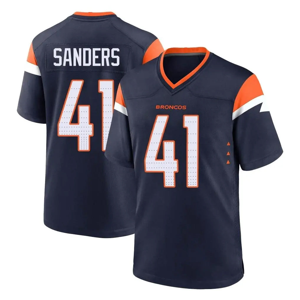 D.Broncos #41 Drew Sanders Player Navy Home Game Hdoa Stitched Jerseys