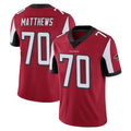 A.Falcons #70 Jake Matthews Player Red Color Vapor Untouchable Limited Home Game Hdoa Stitched Jerseys