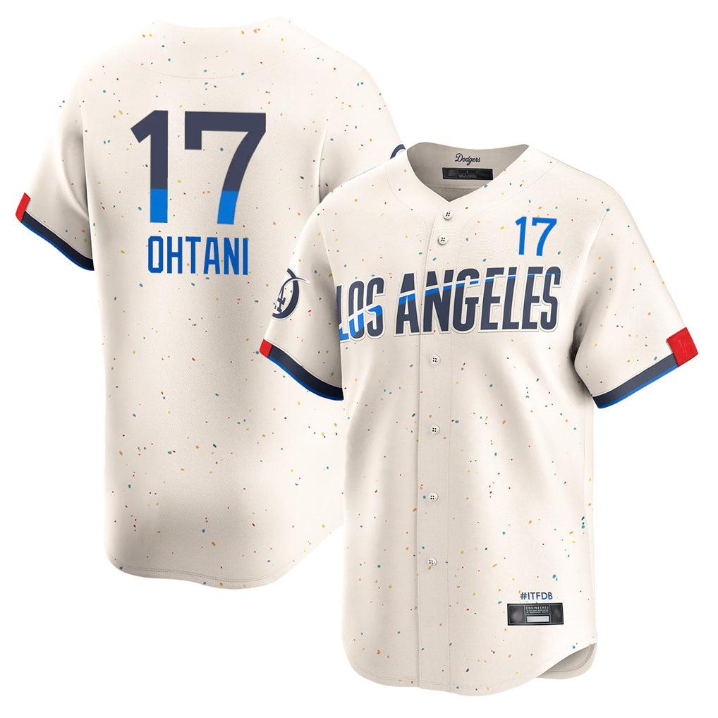 LA.Dodgers #17 Shohei Ohtani Player Cream City Connect Limited Home Hdoa Stitched Jerseys