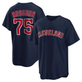 C.Guardians #75 Connor Brogdon Player Navy Game Home Hdoa Stitched Jerseys