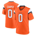 D.Broncos #0 Jonathon Cooper Player Orange Home Game Hdoa Stitched Jerseys