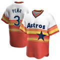 H.Astros #3 Jeremy Pena Player Rainbow Cooperstown Collection T-shirt Hdoa Stitched Jerseys