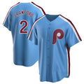P.Phillies #2 Justin Crawford Player Light Blue Home Game Hdoa Stitched Jerseys