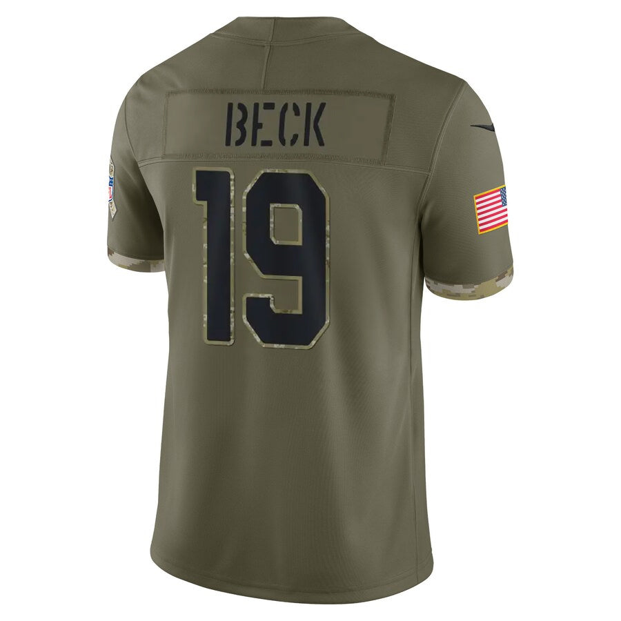 A.Cardinals #19 Carson Beck Player Olive Salute To Service Limited Home Game Hdoa Stitched Jerseys