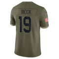 A.Cardinals #19 Carson Beck Player Olive Salute To Service Limited Home Game Hdoa Stitched Jerseys