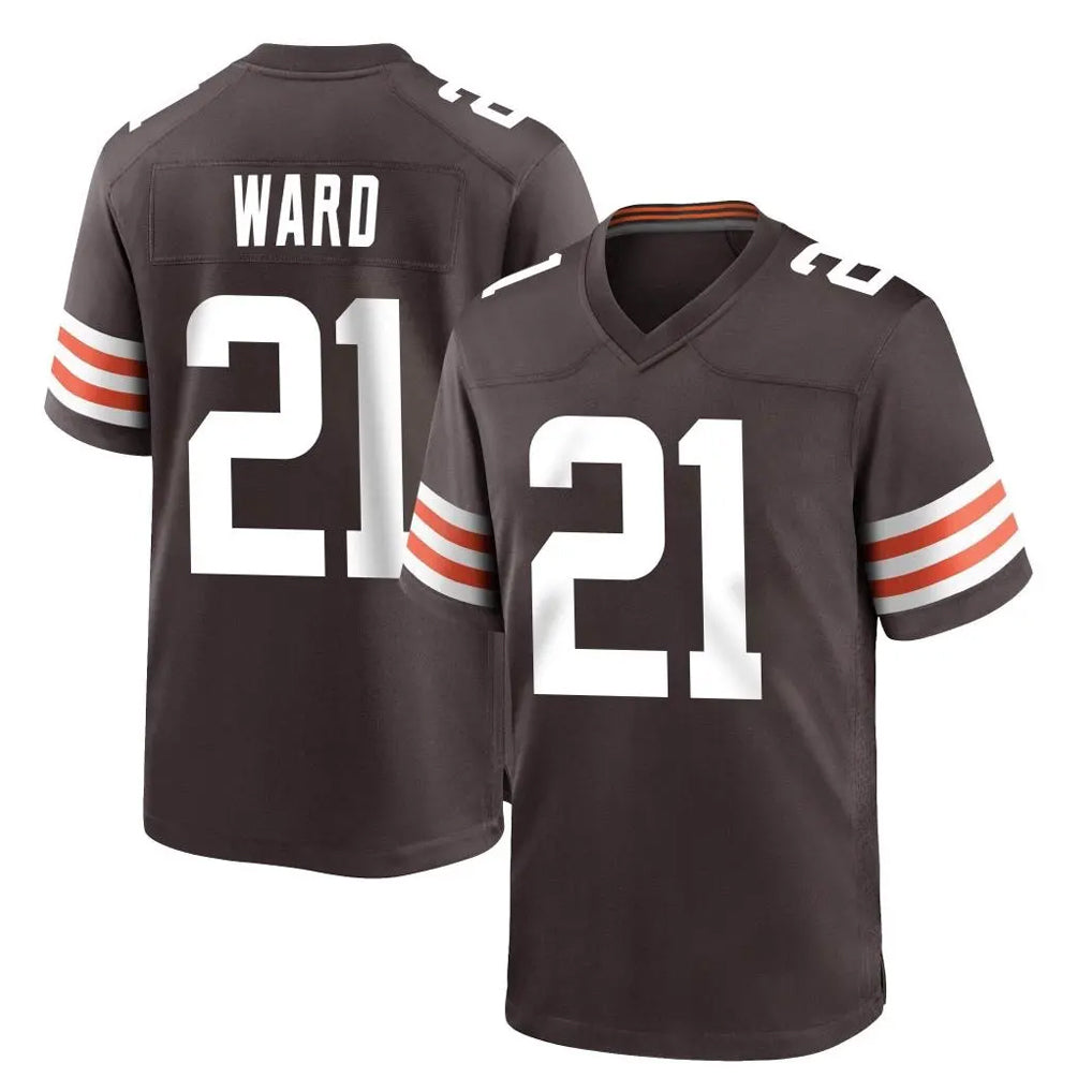 C.Browns #21 Denzel Ward Player Brown Home Game Hdoa Stitched Jerseys