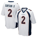 D.Broncos #2 Pat Surtain II Player White Game Hdoa Stitched Jerseys