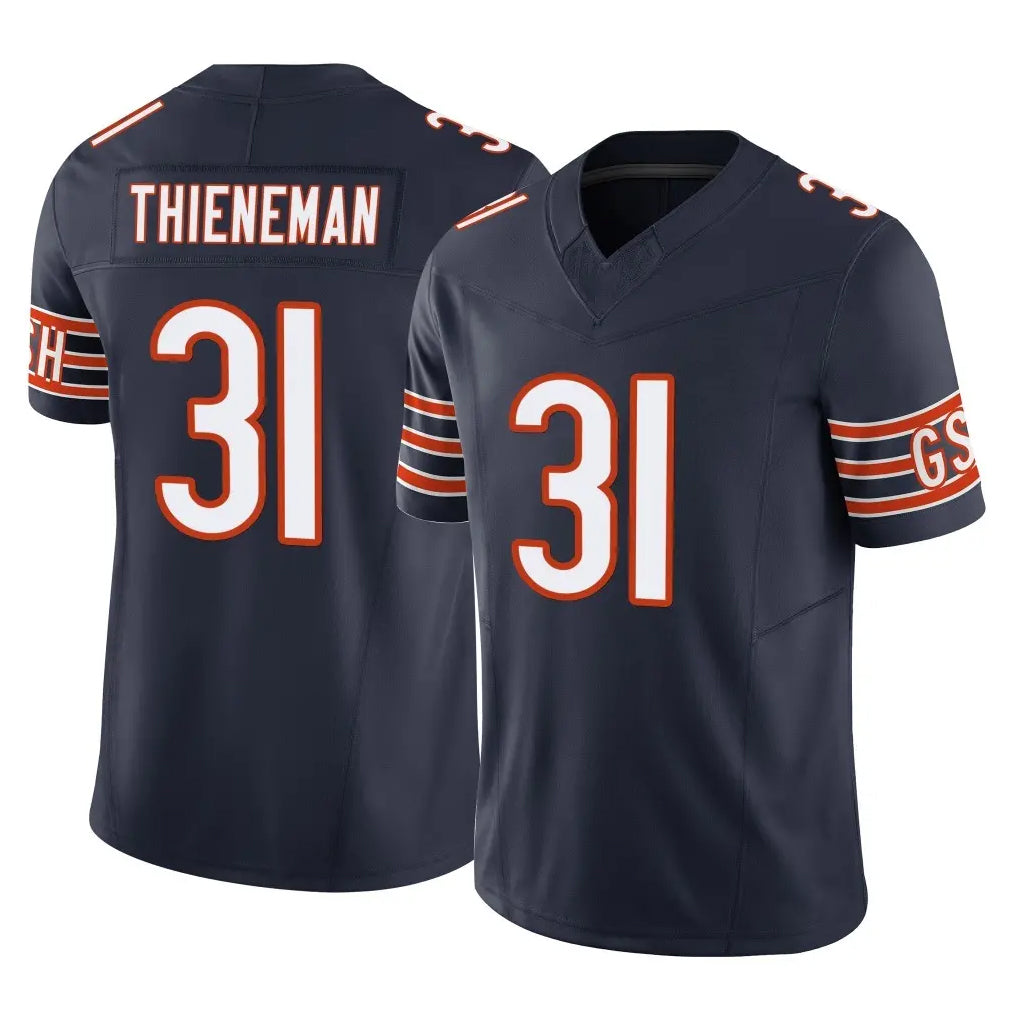 C.Bears #31 Dillon Thieneman Player Navy Vapor F.U.S.E. Limited Home Game Hdoa Stitched Jerseys