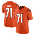 C.Bengals #71 Amarius Mims Player Orange Vapor Untouchable Limited Home Game Hdoa Stitched Jerseys