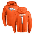 D.Broncos #1 Evan Engram Player Orange Pullover Hoodie Limited Hdoa Stitched Jerseys