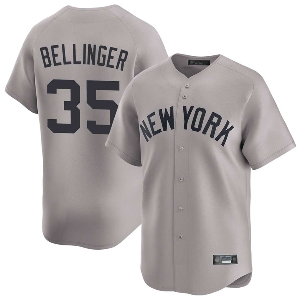 NY.Yankees #35 Cody Bellinger Player Gray Limited Home Hdoa Stitched Jerseys