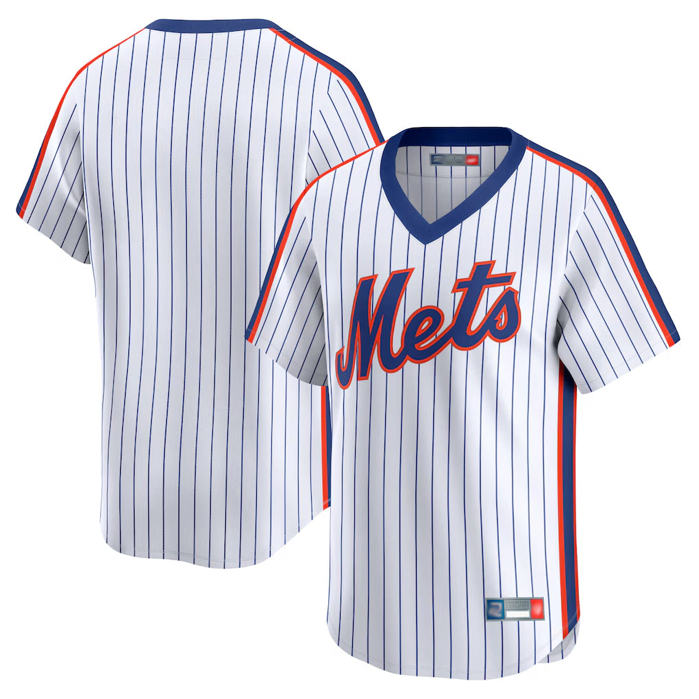 NY.Mets ## Mets Blank Player White Cooperstown Collection T-shirt Game Hdoa Stitched Jerseys