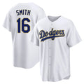 LA.Dodgers #16 Will Smith Player Gold White 2026 Collection Stadium Game Hdoa Stitched Jerseys