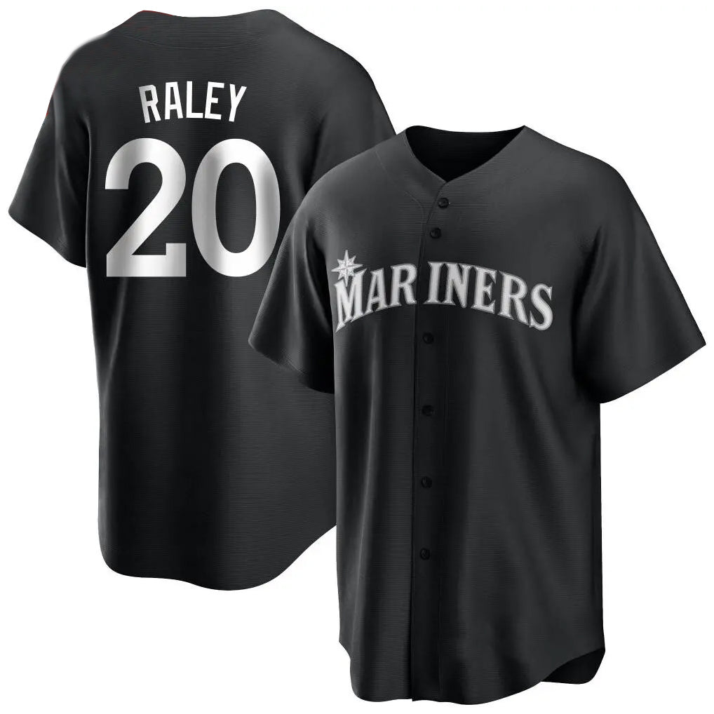 S.Mariners #20 Luke Raley Player Black Home Limited Hdoa Stitched Jerseys