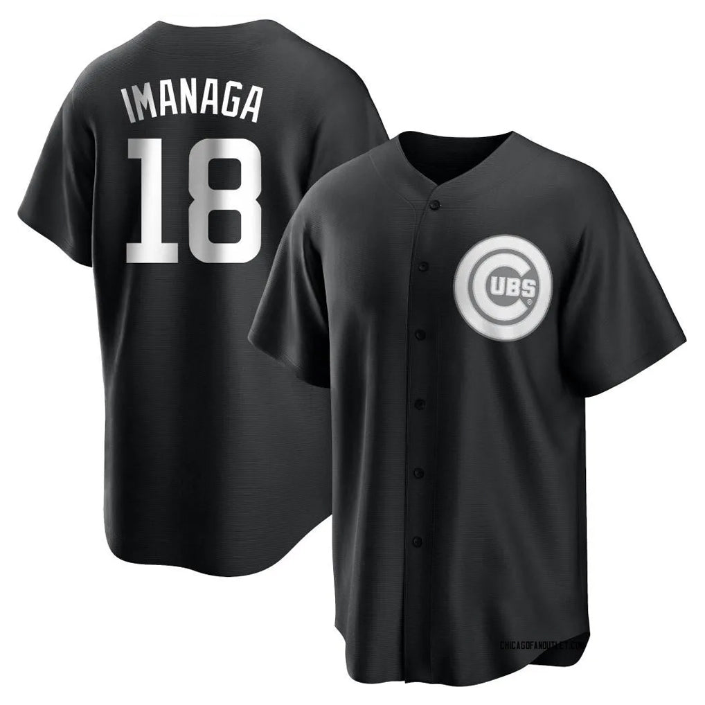 C.Cubs #18 Shota Imanaga Player Black Game Hdoa Stitched Jerseys