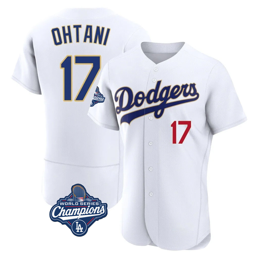 LA.Dodgers #17 Shohei Ohtani Player Gold White World Series Meet 2026 Collection Stadium Limited Elite Hdoa Stitched Jerseys