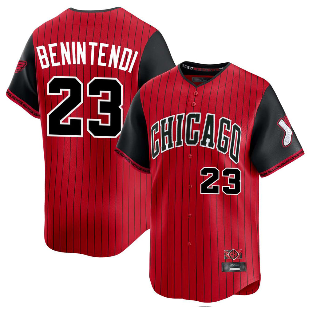 C.White Sox #23 Andrew Benintendi Player Red City Connect Limited Home Hdoa Stitched Jerseys