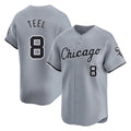 C.White Sox #8 Kyle Teel Player Gray Road Limited Home Hdoa Stitched Jerseys