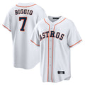 H.Astros #7 Craig Biggio Player White Home Game Hdoa Stitched Jerseys