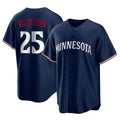 M.Twins #25 Byron Buxton Player Navy Replica Alternate Home Hdoa Stitched Jerseys