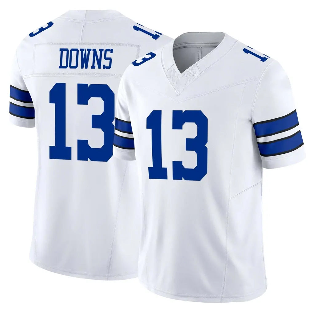 D.Cowboys #13 Caleb Downs Player White Limited Vapor F.U.S.E. Home Game Hdoa Stitched Jerseys