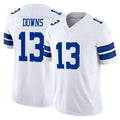 D.Cowboys #13 Caleb Downs Player White Limited Vapor F.U.S.E. Home Game Hdoa Stitched Jerseys