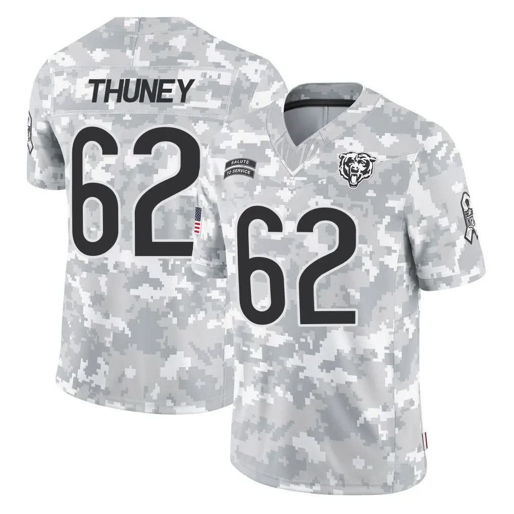 C.Bears #62 Joe Thuney Player Arctic Camo Salute to Service Limited Hdoa Stitched Jerseys