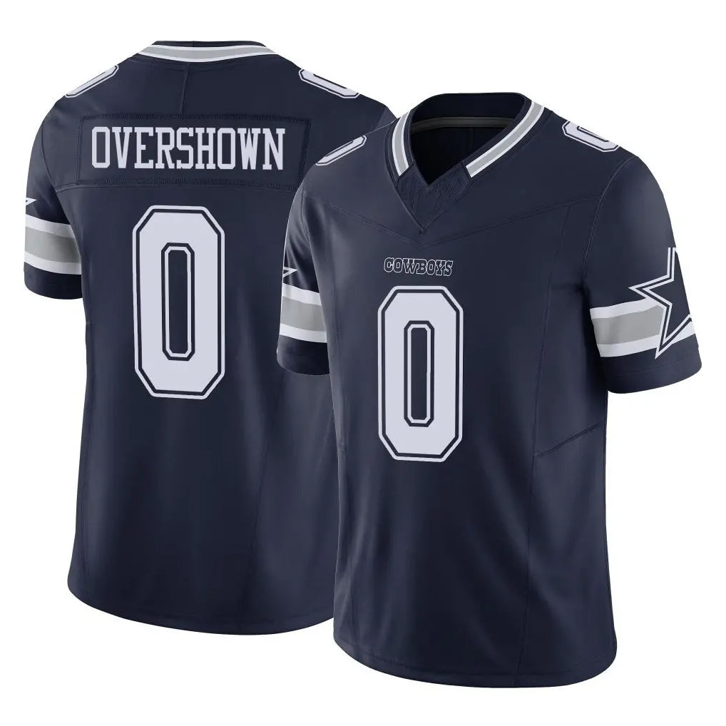 D.Cowboys #0 DeMarvion Overshown Player Navy Limited Vapor F.U.S.E. Home Game Hdoa Stitched Jerseys