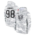 C.Bears #98 Montez Sweat Player Arctic Camo Salute to Service Pullover Hoodies Limited Hdoa Stitched Jerseys