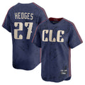 C.Guardians #27 Austin Hedges Player Navy City Connect Limited Home Hdoa Stitched Jerseys