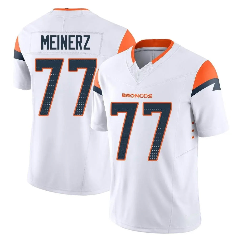 D.Broncos #77 Quinn Meinerz Player White Limited Vapor F.U.S.E. Home Game Hdoa Stitched Jerseys