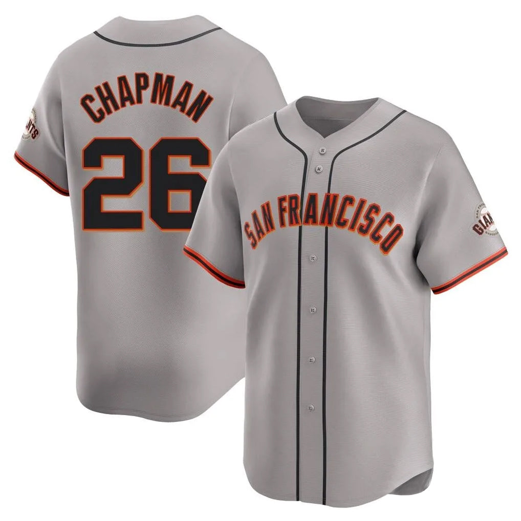 SF.Giants #26 Matt Chapman Player Gray Home Limited Hdoa Stitched Jerseys